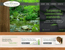 Tablet Screenshot of cedarriverfarms.com